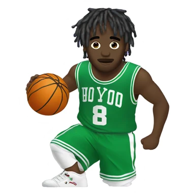 Lil uzi vert with a basketball sticker