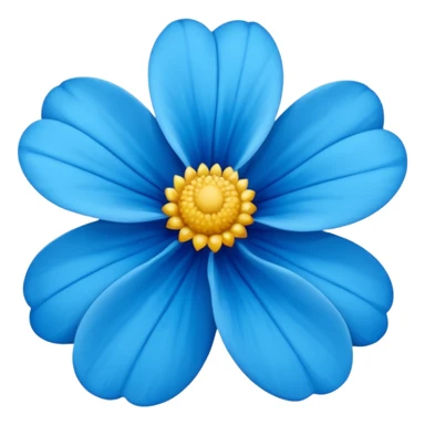 fiore blu sticker