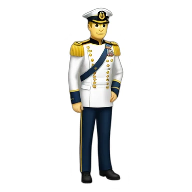 Admiral uniform sticker