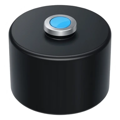 volume knob, straight on view sticker