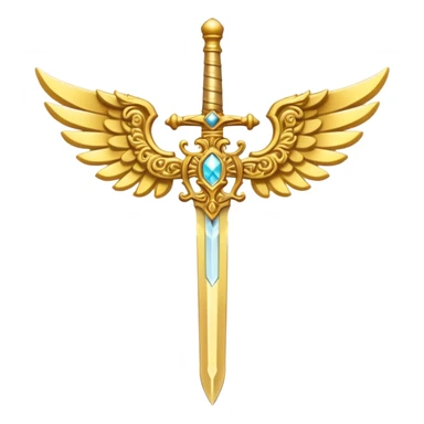 angel sword sticker