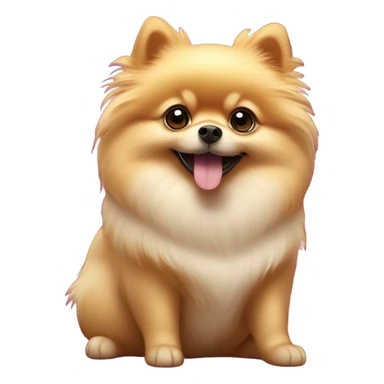 pomeranian in love sticker