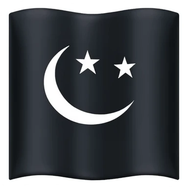 Shahada flag black sticker