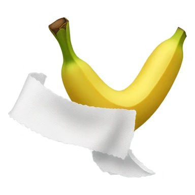 Toilet paper banana sticker