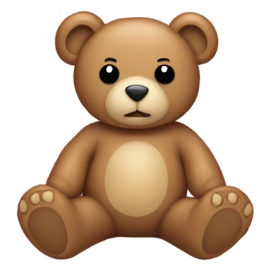 Teddy bear on picnic blanket  sticker