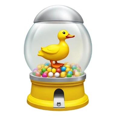 duck gum ball machine sticker