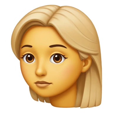 😒 side eye emoji like they’re judging you. Make it a side profile  sticker