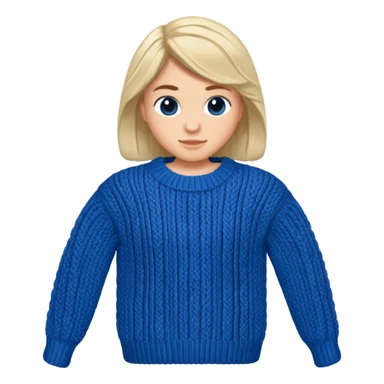 Knitted sweater sticker
