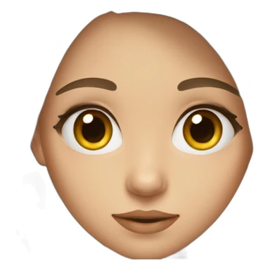 girl from Ukraine with brown eyes sticker