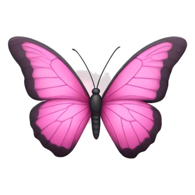 pink butterly  sticker