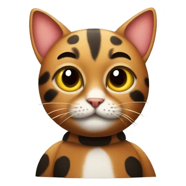 a cat wearing a ladybug costume  sticker