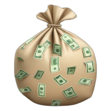 overloaded money bag sticker