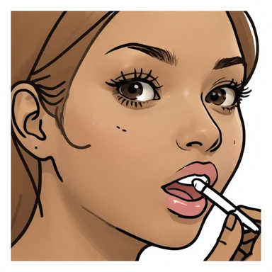 Girl getting cum shot on face sticker