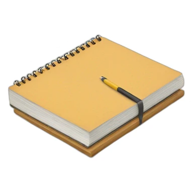 notebook with geometrical drawings sticker