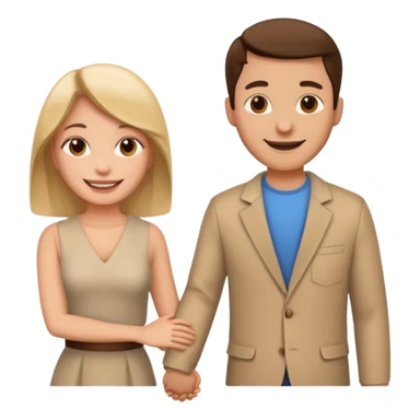 papa y mama caminando sticker