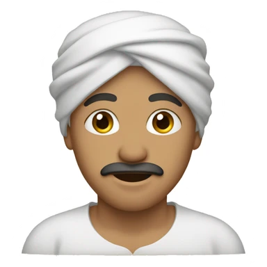 Marrocan With hand front of mouth sticker