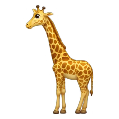 Chat sur une girafe sticker