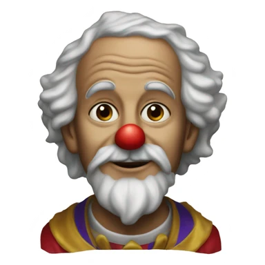 Saint Peter as a clown sticker
