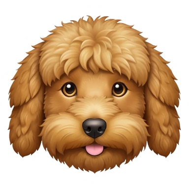 Golden doodle face sticker