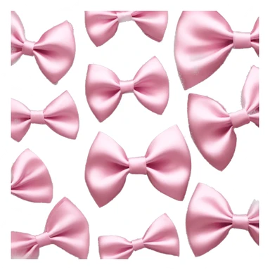 Satin bow Light pink  sticker