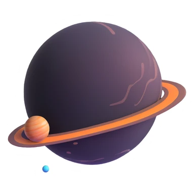 bright red Mercury planet sticker