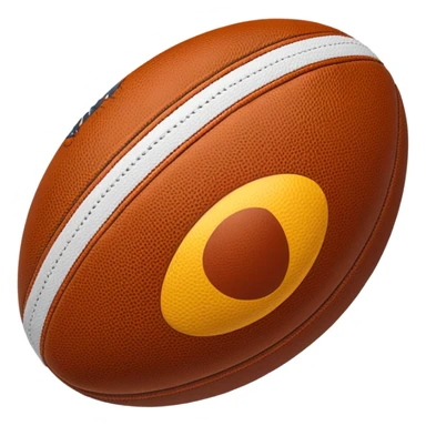 Rugby ball sticker