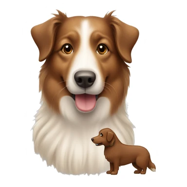 Shetland sheepdog and brown Labrador sticker