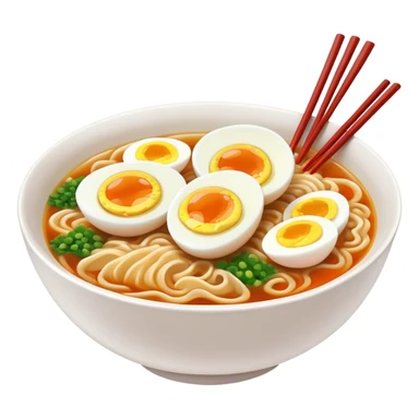 Ramen with eggs sticker