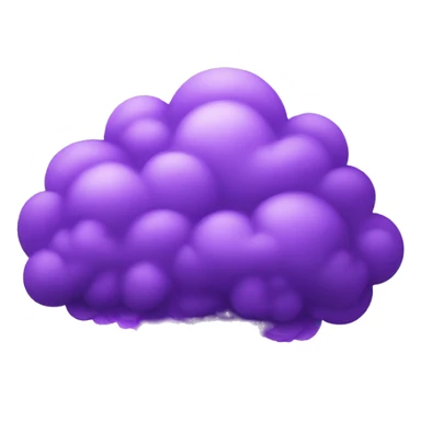 a purple cloudy explosion sticker