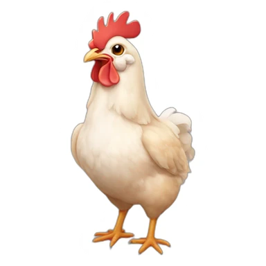 chicken and rabbit hybrid animal sticker