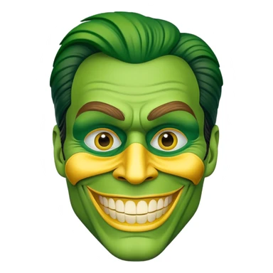 Smiley of Jim carry in the mask sticker