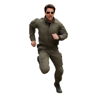 tom cruise sprinting, mission impossible sticker