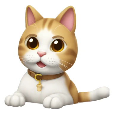 GATO COMENDO COCO EM UMA PRAIA PEGANDO SOL sticker