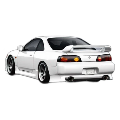 Nissan Silvia S15 white sticker