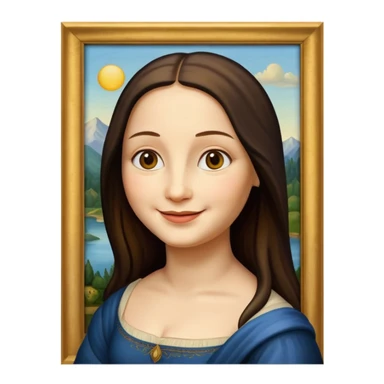 monalisa painting sticker
