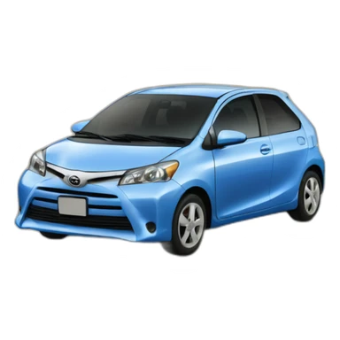 toyota aigo azul sticker