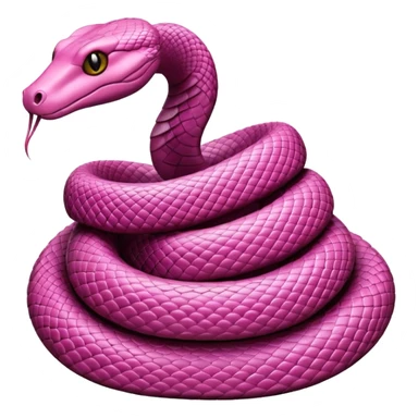 pink snake sticker