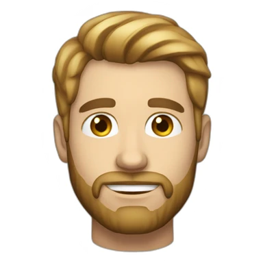 34 year old white caucasian with dark hair and light beard sticker