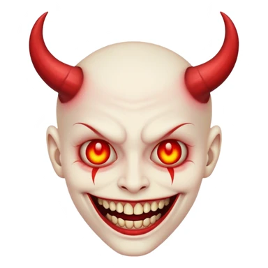 Satanic smile sticker