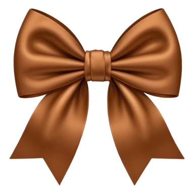 Brown bow sticker