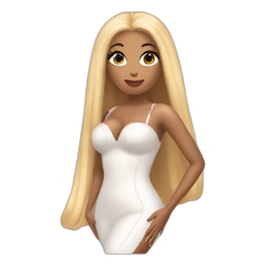 Nicki Minaj met gala sticker