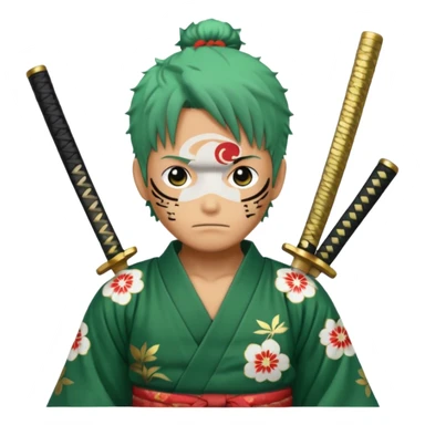 one piece zoro in land of wano sticker