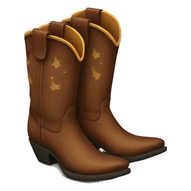 Cowboy boots sticker