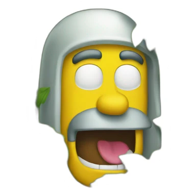 homer hides in a bush sticker