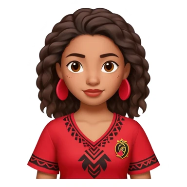 Moana com camisa do Flamengo  sticker