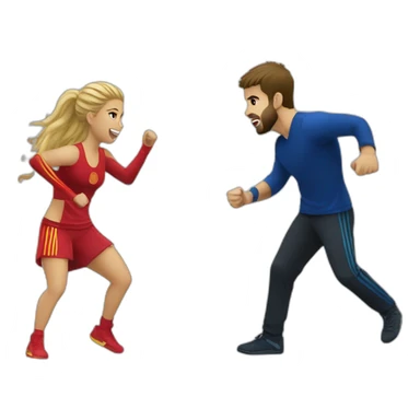 Shakira fight with piqué sticker