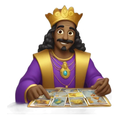 tarot card genie sticker