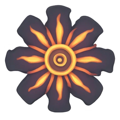 fire rosette sticker