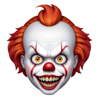 Pennywise the clown Mad face sticker