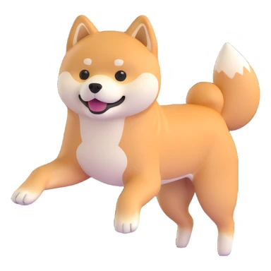 shiba inu, fitness sticker